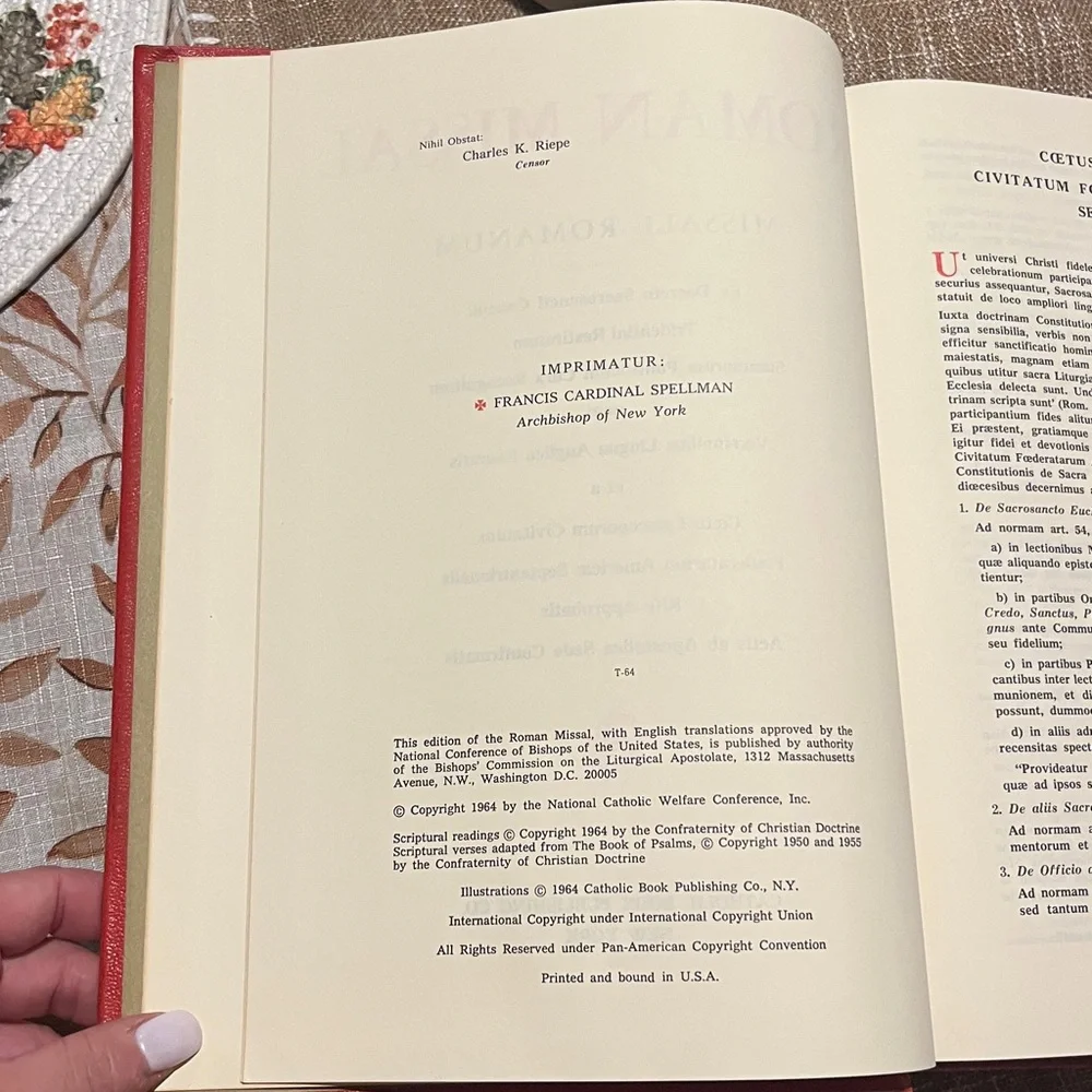 Vintage America roman missal